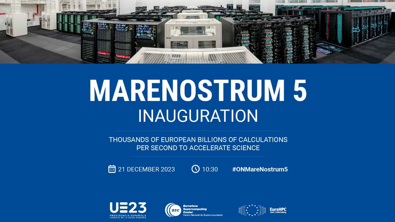 Inauguration of MareNostrum 5 | HPC Serbia