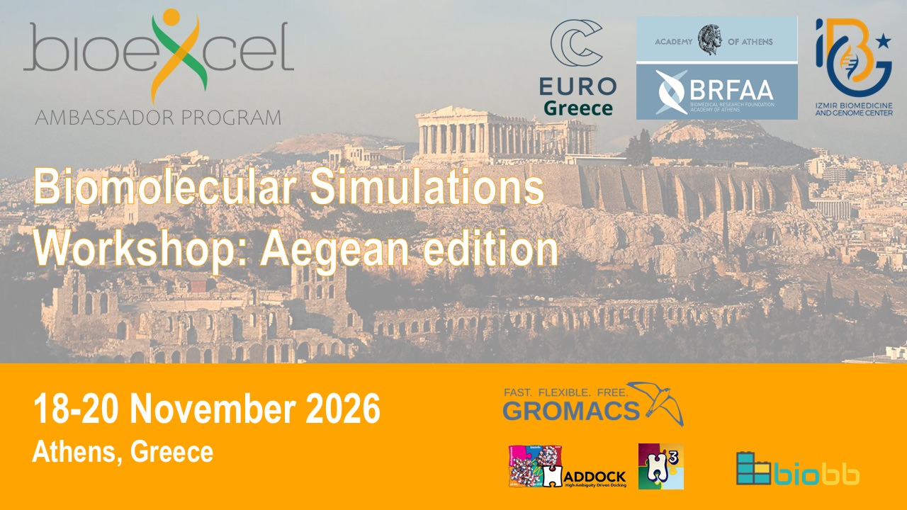 BioExcel/EuroCC Workshop on Biomolecular Simulations: Aegean Edition